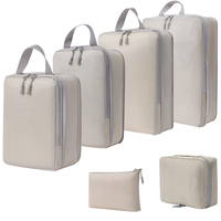 Compressed travel storage bag set, digital toiletries and cosmetics storage bag, shoes, luggage, clothing, travel storage bag