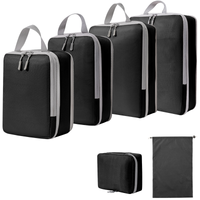 Compressed travel storage bag set, digital toiletries and cosmetics storage bag, shoes, luggage, clothing, travel storage bag