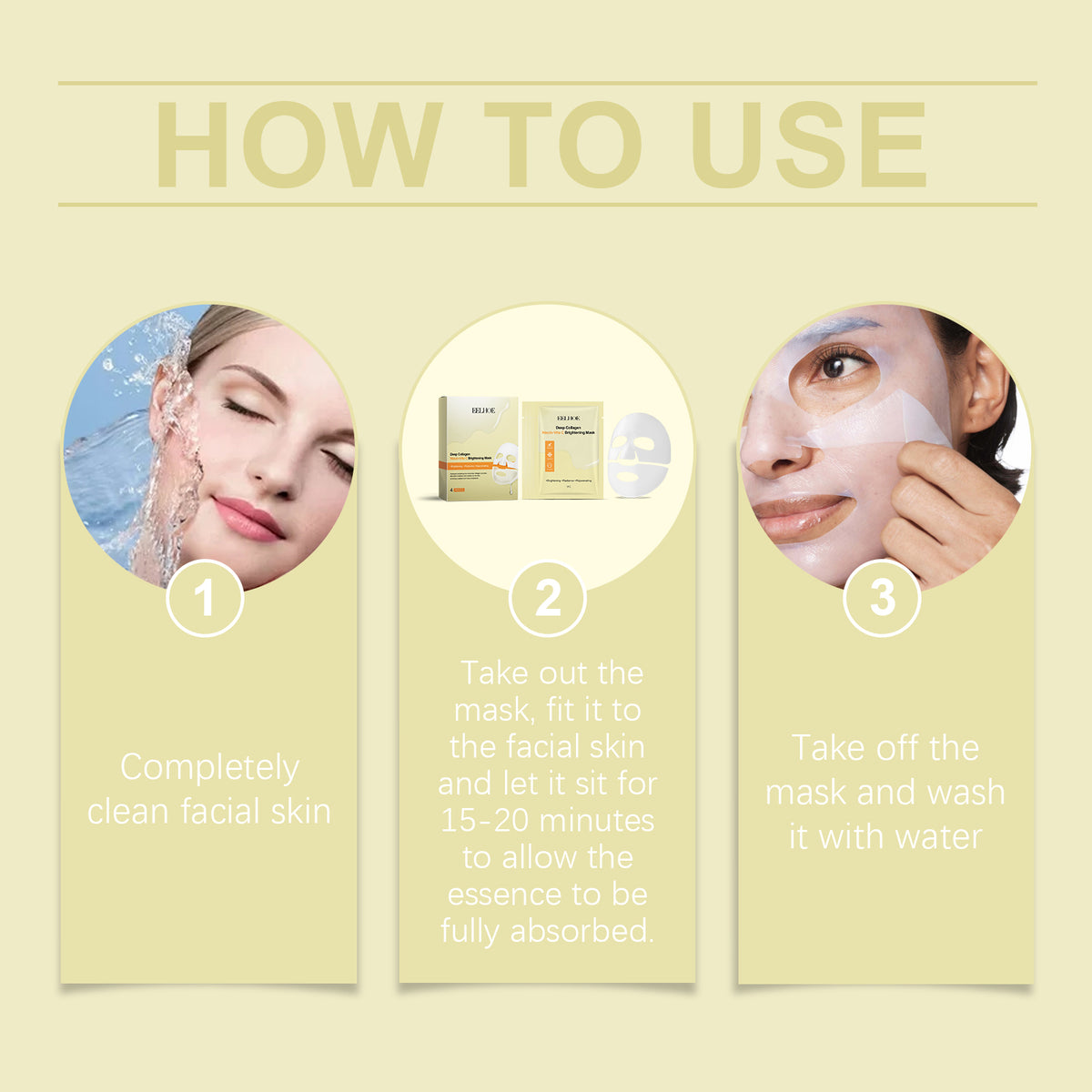 EELHOE Niacin Vitamin C Whitening Mask (Box Set) Hydrating, Moisturizing And Nourishing Skin Daily Skin Care And Beauty Mask