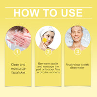 Jaysuing Kojic Acid And Turmeric Balanced Water-Oil Cleansing Pad, Gently Cleanses The Skin's Keratin Layer, Softly Purifies And Soothes The Skin Cleansing Pad