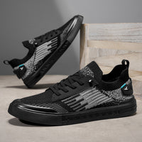 Casual mesh breathable one foot fly woven thin men's shoes