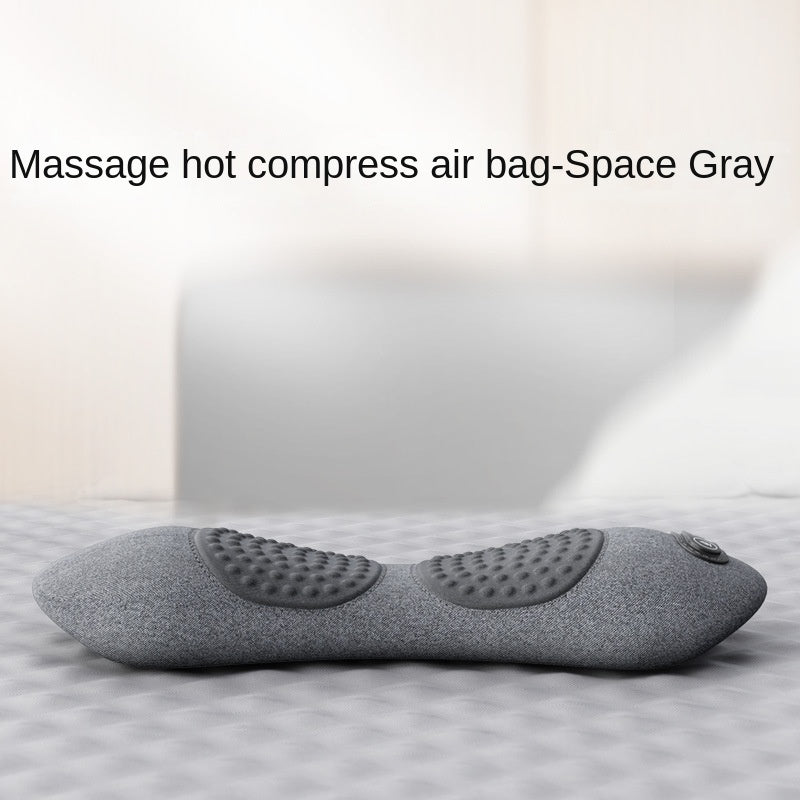 Memory foam heated massage waist pillow waist cushion