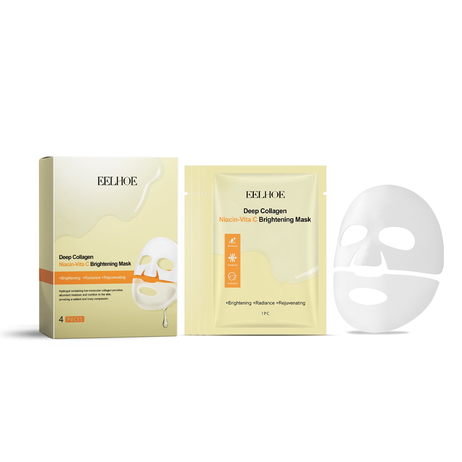 EELHOE Niacin Vitamin C Whitening Mask (Box Set) Hydrating, Moisturizing And Nourishing Skin Daily Skin Care And Beauty Mask