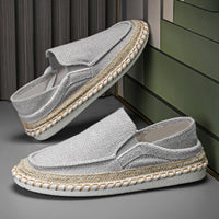 Fisherman Shoes Men's Breathable Cloth Shoes Hanfu Shoes Men's Casual Slip-On Loafers Driving Old Beijing Cloth Shoes