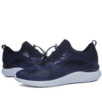 Internal height increasing men's shoes 8CM sports shoes with thick sole and no lace up invisible height increasing shoes