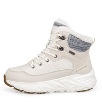 Fashion Style Type of Footwear  Winter Outdoor Mid-Cut Fleece Lined Snow Boots with Height Increase Warm Men's Cotton Shoes &amp Women's Warm Walking Shoes
