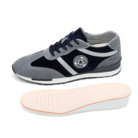 Men's Sports Casual Shoes Korean Style Men's Shoes Hidden Internal Height Increase 8CM Suede Vintage Running Shoes Men