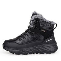 Fashion Style Type of Footwear  Winter Outdoor Mid-Cut Fleece Lined Snow Boots with Height Increase Warm Men's Cotton Shoes &amp Women's Warm Walking Shoes