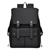 PU Leather Multi-Pockets Adjustable Strap Backpack Bag