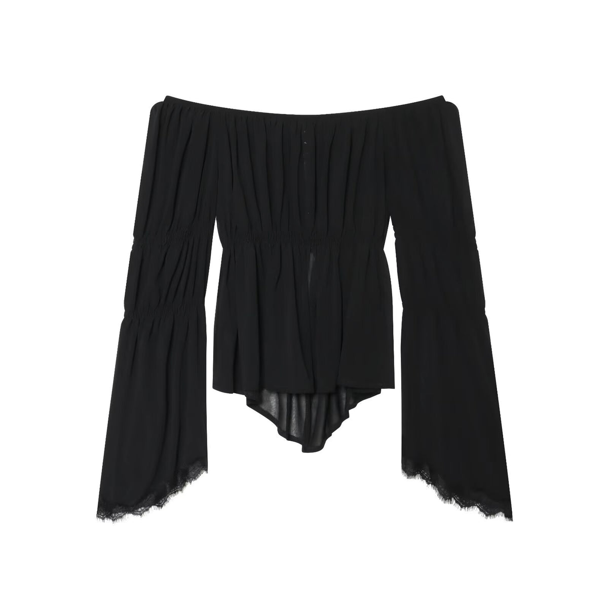 Spicy girl one shoulder lace patchwork top
