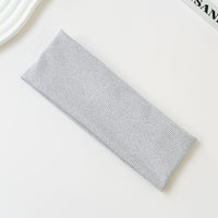 Cotton Elastic Headband Wide Sweat-Absorbent Band, Solid Color, Multi-Functional Headwear