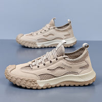 Work Safety Shoes for Men, Breathable Mesh Casual Shoes, Slip-Resistant Durable Hiking Shoes