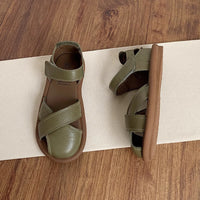 Flat Heeled Toe-Covered Sandals for Women,Casual Shoes