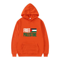 Print Hooded Sweatshirt Men's Fleece Warm Casual Sweatshirt Outerwear