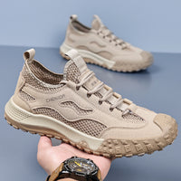 Work Safety Shoes for Men, Breathable Mesh Casual Shoes, Slip-Resistant Durable Hiking Shoes