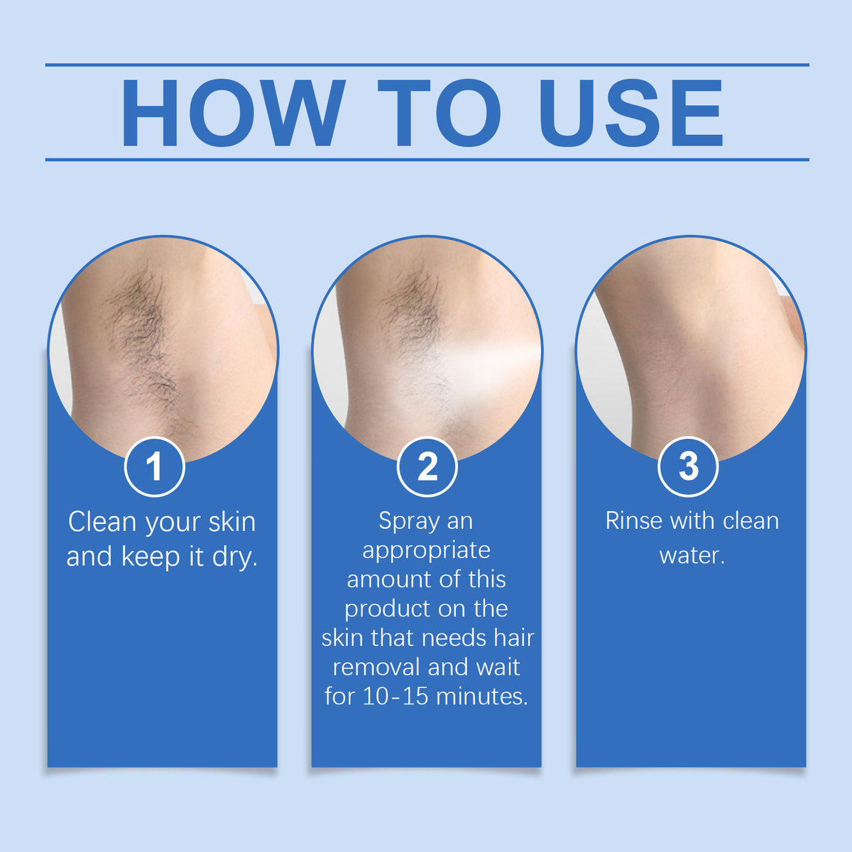 OceAura Mousse Hair Removal Spray Gentle Non-Irritating Moisturizing Moisturizing Smooth Body Skin Delicate Hair Removal