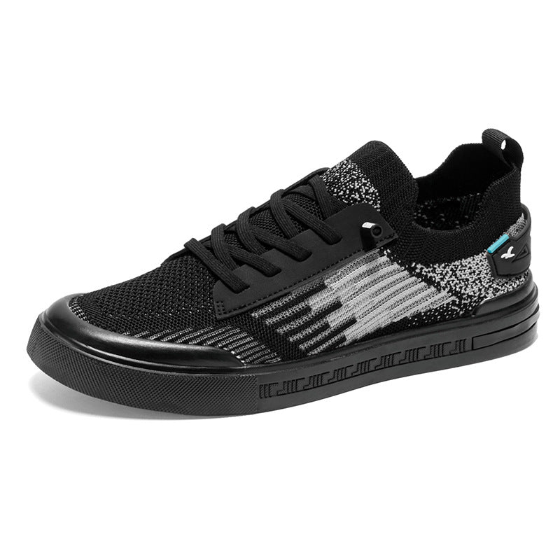 Casual mesh breathable one foot fly woven thin men's shoes
