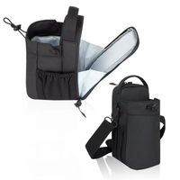 Magnetic Water Bottle Bag for Gym Outdoor Sports Phone and Cup Single Shoulder Crossbody Bag for Men