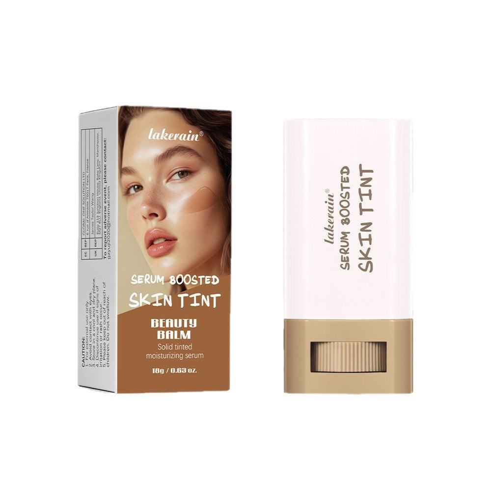 Lakerain Makeup Stick with Color Solid Essence, Long-Lasting Moisturizing Smooth Natural Bare Makeup Concealer Highlighter