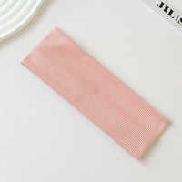 Cotton Elastic Headband Wide Sweat-Absorbent Band, Solid Color, Multi-Functional Headwear