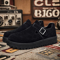 Thick soled height increasing board shoes for men