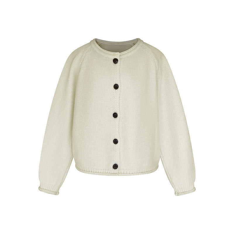 Versatile lazy style loose cardigan knit sweater