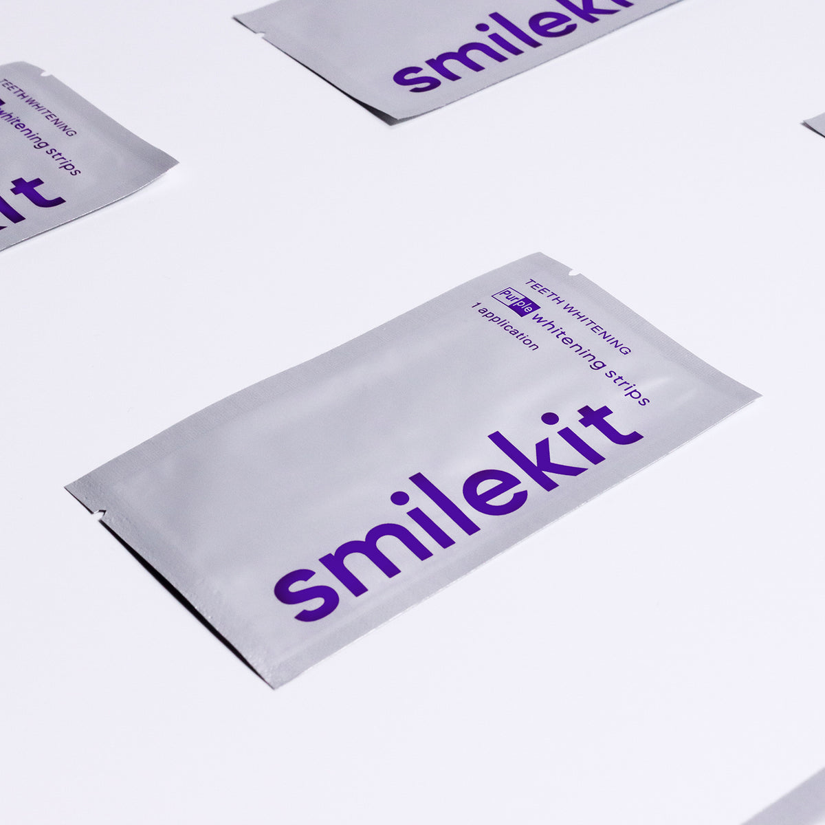 V34 Purple Teeth Whitening Strips in Small Purple Box