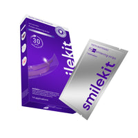 V34 Purple Teeth Whitening Strips in Small Purple Box