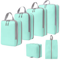 Compressed travel storage bag set, digital toiletries and cosmetics storage bag, shoes, luggage, clothing, travel storage bag