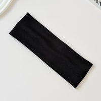 Cotton Elastic Headband Wide Sweat-Absorbent Band, Solid Color, Multi-Functional Headwear