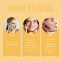 Viareline Vitamin C Deep Cleansing Mud Mask Gently Cleans, Hydrates And Moisturizes Facial Skin