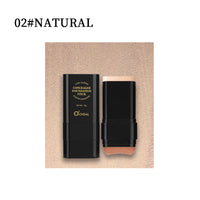 Oqianya Cream Foundation Concealer Long-Lasting Solid Foundation  Dual-Purpose Powder Puff Brush