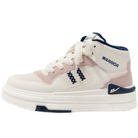 Color blocked high cut thick soled shoes for casual wear
