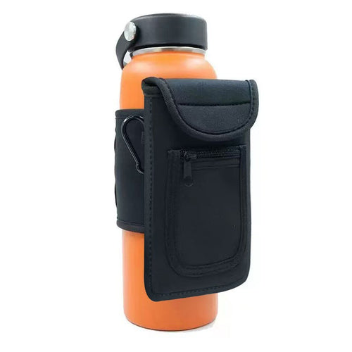 Magnetic Water Bottle Bag for Gym Outdoor Sports Phone and Cup Single Shoulder Crossbody Bag for Men