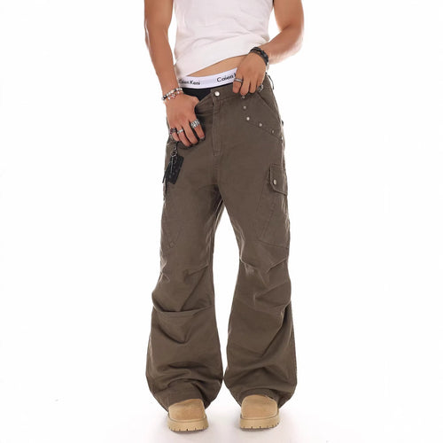 Retro Casual Cargo Pants for Men and Women