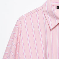 Women's wide sleeved cage striped shirt