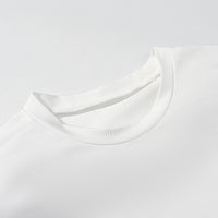 Irregular hem design with side pleats short sleeved T-shirt