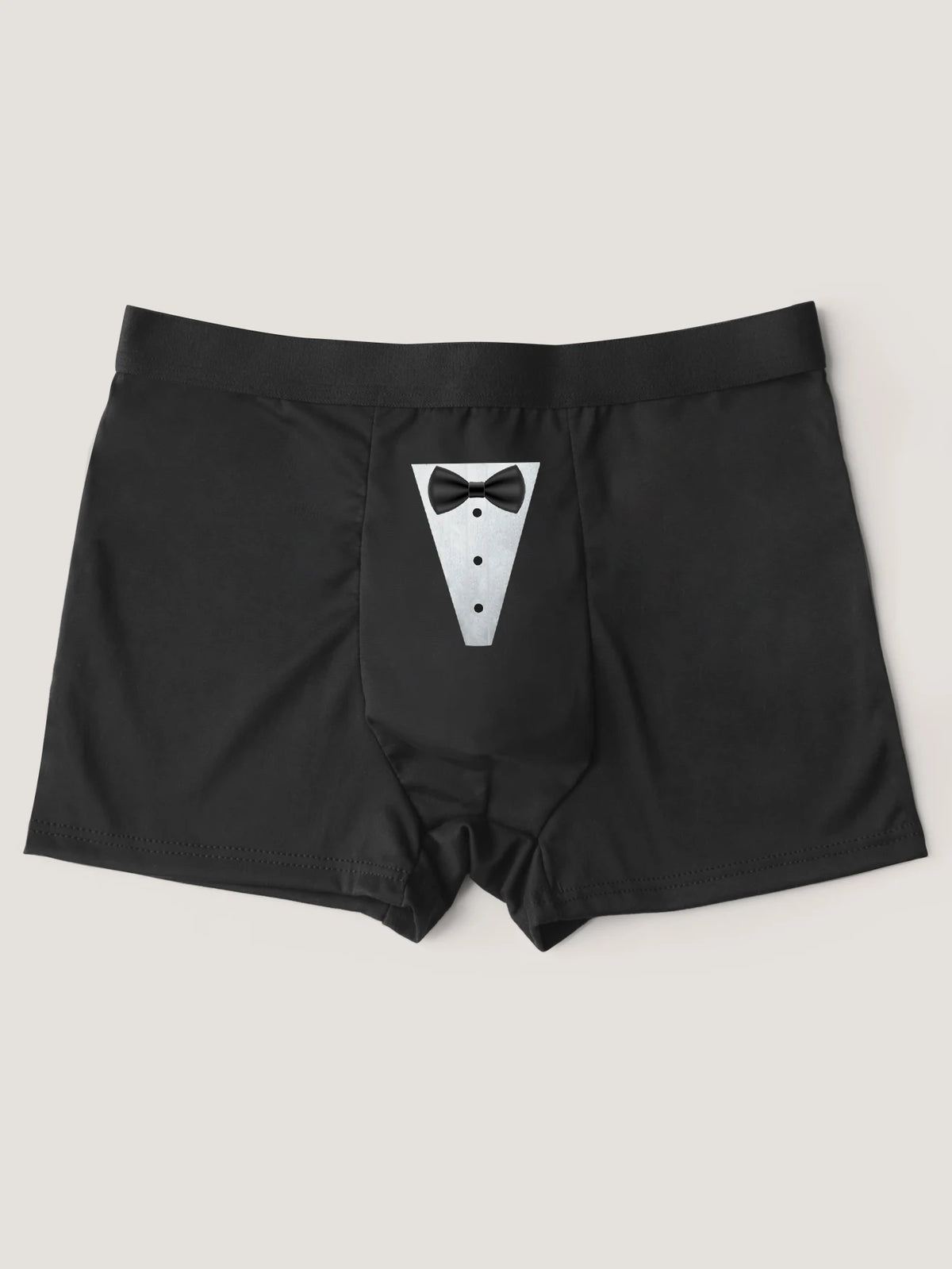 Men's Boxer Briefs Funny Novelty Underwear- Breathable Underwear Boxer Shorts with Tie Prints Amusing Gift Idea for Male
