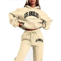 women's sportswear hoodie set,printed  casual high-quality hooded sweatshirt set