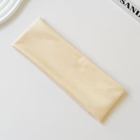 Cotton Elastic Headband Wide Sweat-Absorbent Band, Solid Color, Multi-Functional Headwear