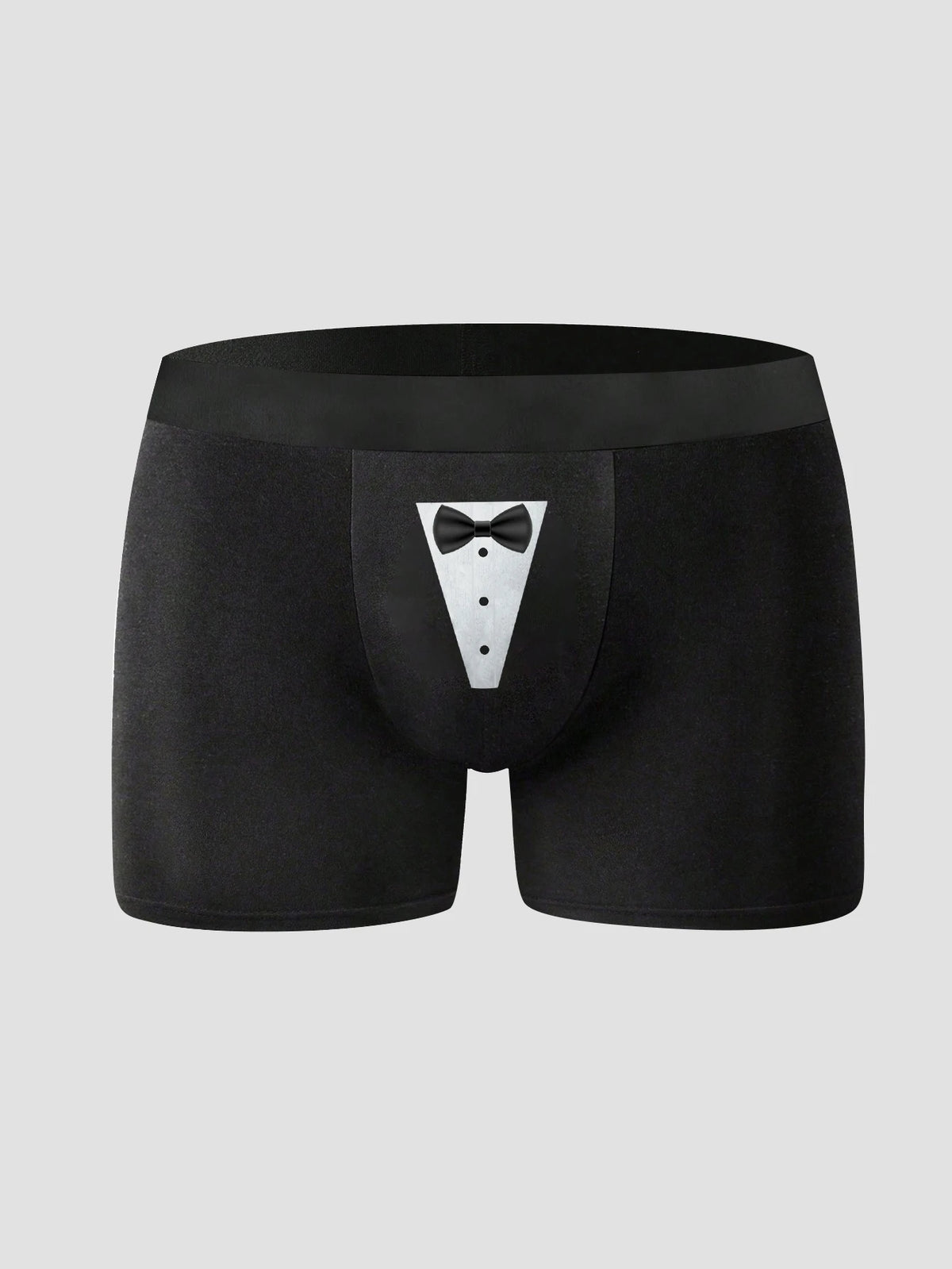Men's Boxer Briefs Funny Novelty Underwear- Breathable Underwear Boxer Shorts with Tie Prints Amusing Gift Idea for Male