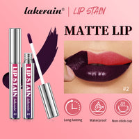 Lakerain Silver Tube Peel-Off Lip Gloss, Non-Transfer, Long-Lasting Matte Lipstick