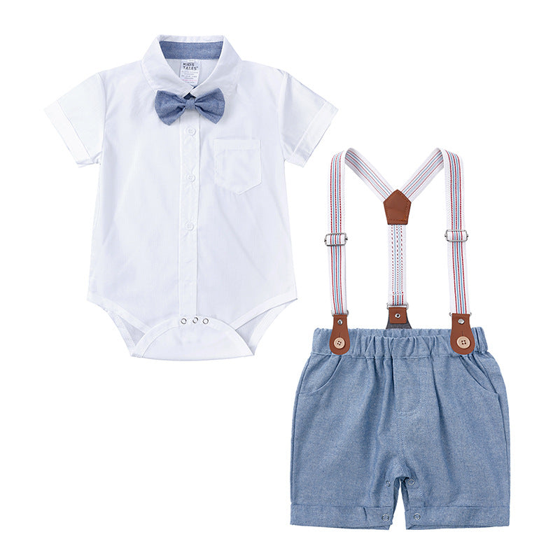 Baby boy overalls set