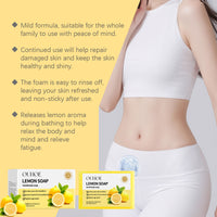 OUHOE Herbal Lemon Bath Soap Gently Cleanses Smooth Body And Skin With Refreshing Oil-Controlling Cleansing Soap