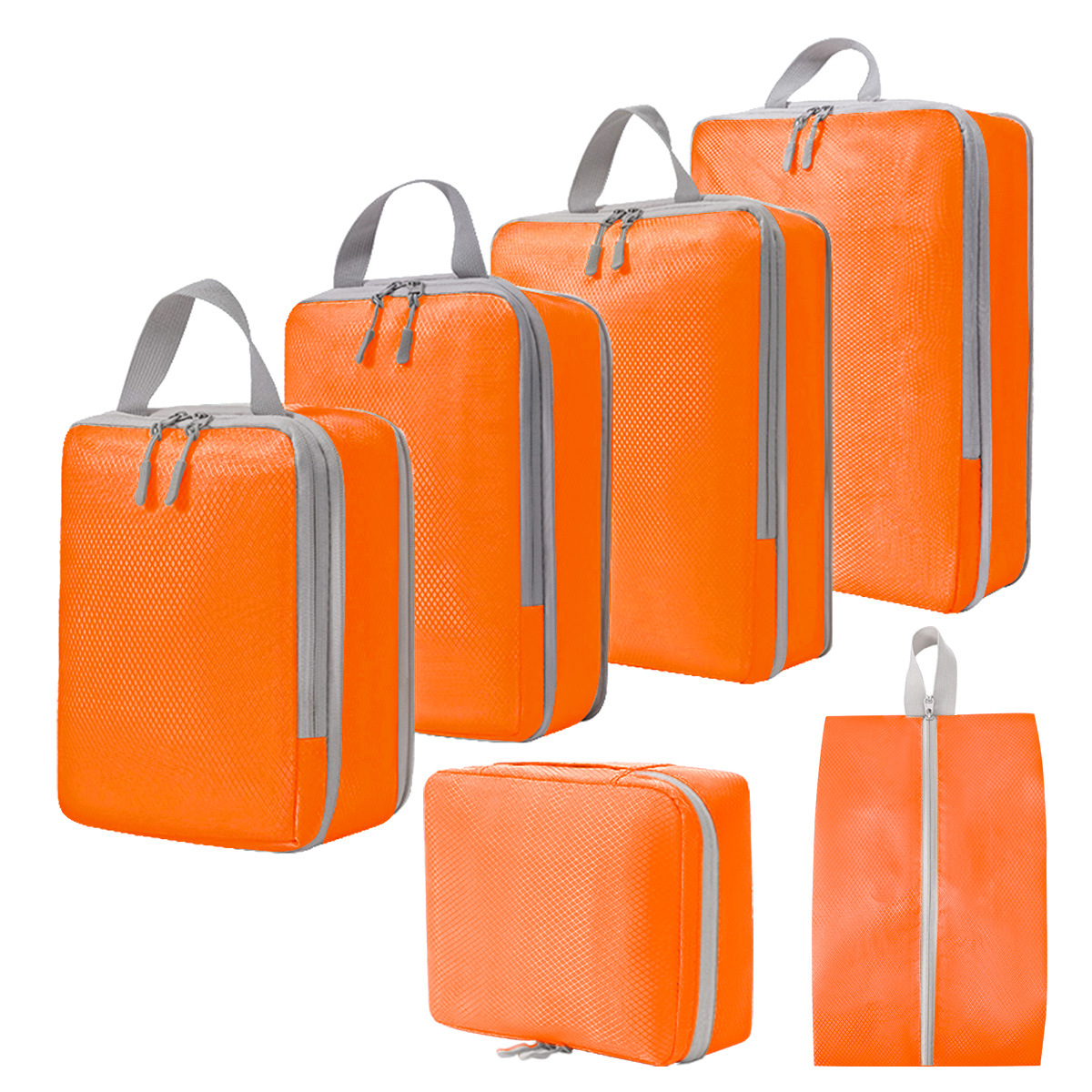 Compressed travel storage bag set, digital toiletries and cosmetics storage bag, shoes, luggage, clothing, travel storage bag