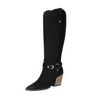 High heels, thick heels, women's boots, high boots, western boots Made to order, ships in 7 days