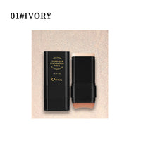 Oqianya Cream Foundation Concealer Long-Lasting Solid Foundation  Dual-Purpose Powder Puff Brush