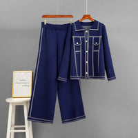 POLO collar loose jacket set