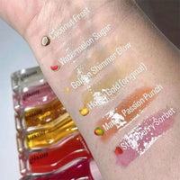 Hydrating Lip Oil Gloss Honey Gold 6-in-1 Moisturizing Lip Care