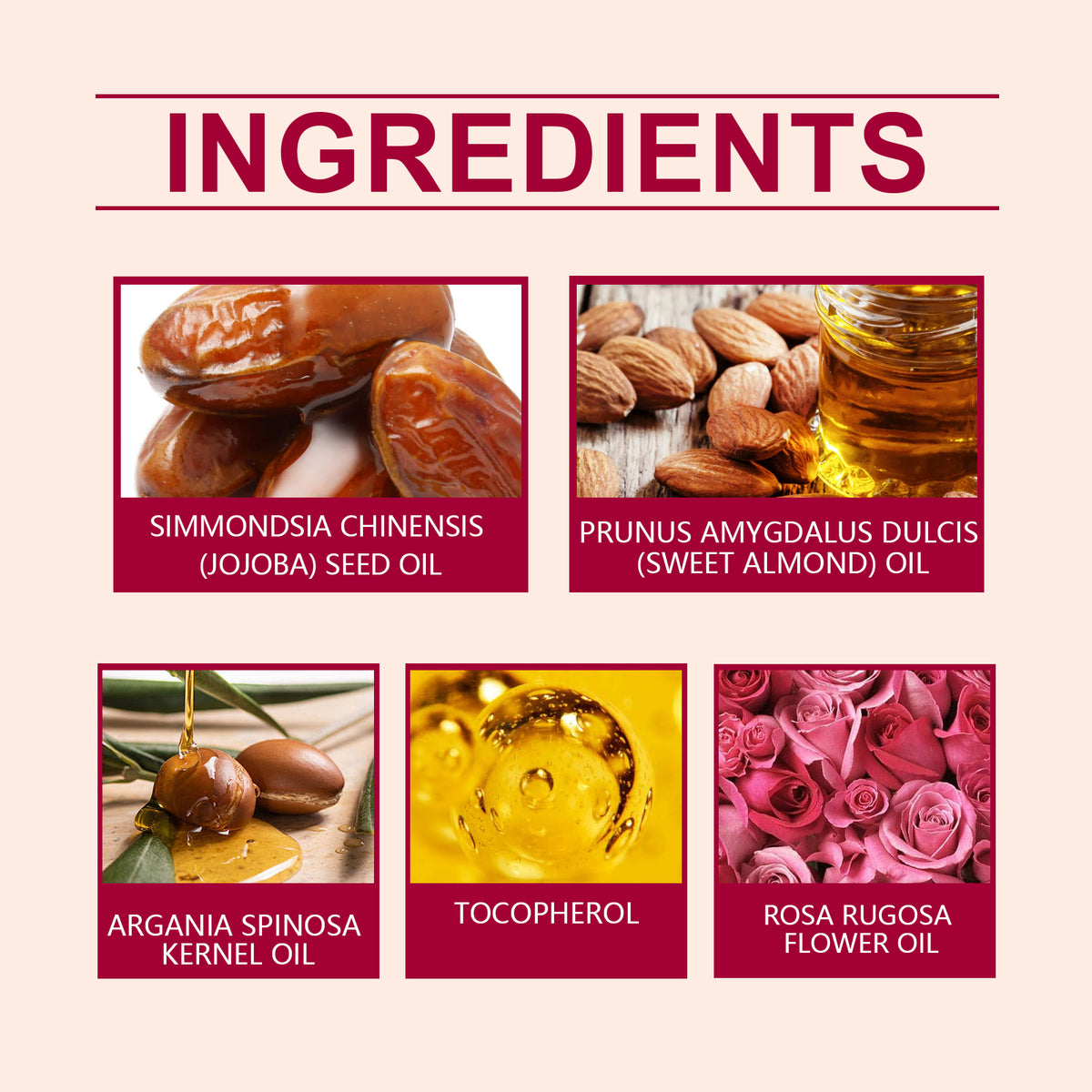 OUHOE Rose Body Oil Relieves Dry Skin And Moisturizes Body Skin Massage Care Oil